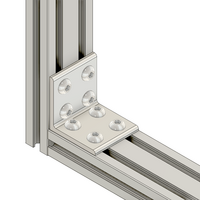 40-533-1 MODULAR SOLUTIONS ANGLE BRACKET<br>60MM TALL X 60MM WIDE W/ HARDWARE